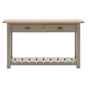 Richmond Contemporary 2 Drawers Console Table - Soft Grey