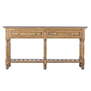 2 Drawer Console with Marble Top
