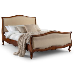 Alexander French Upholstered Bed - Mid Mahogany