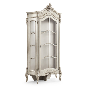 Beaulieu Silver French Glazed Display Cabinet