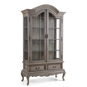 Louis French Display Cabinet with Glass Shelves