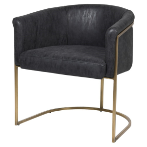 Bordeaux Black Contemporary Dining Chair