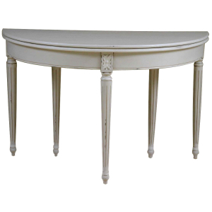 Louis Folding Round Dining Table - Closed View