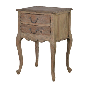 Giselle Reclaimed Pine French Bedside Table 