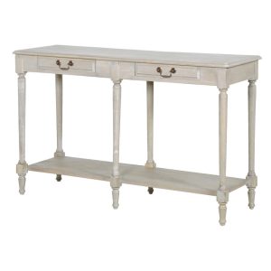 Helene Grey Lime Washed French Hall Table