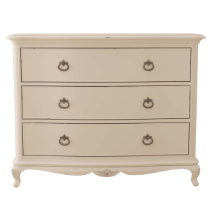 Willis & Gambier 3 Drawer Ivory French Bedroom Chest