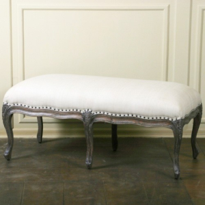 Louis French Bed End Stool
