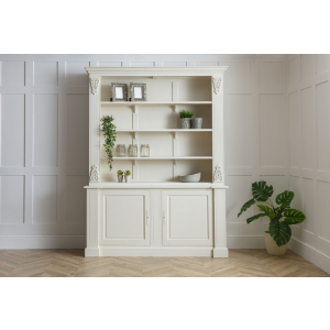 Louis French Large Bookcase finished in chalk