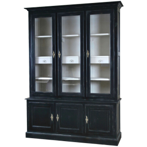Louis French Showcase with Cupboard