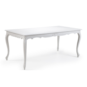 Louis French Small Dining Table - Finished in Chalk