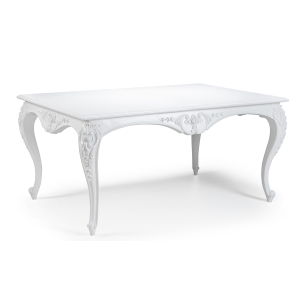 Lyon French Antique White Dining Table
