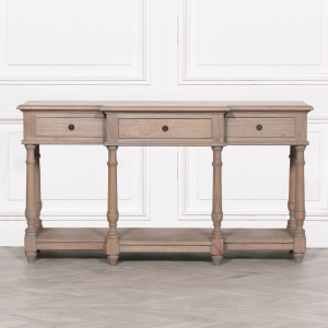 Rustic Wooden Breakfront Console
