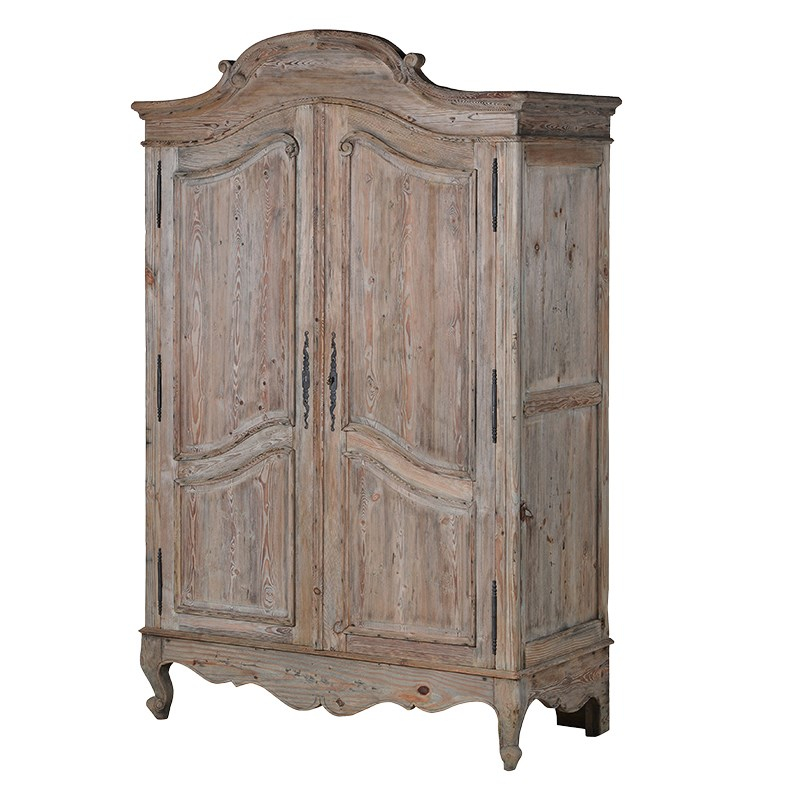 Gie Reclaimed Pine Armoire Crown, Antique Pine Armoire