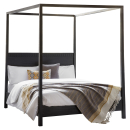 Manhattan Contemporary 4 Poster Charcoal Bed