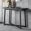 Manhattan Contemporary Charcoal Console Table