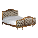 Antique Gold Leaf Versailles French Curved Bed