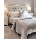 Sophia Button Upholstered French Bed