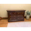 Antoinette French Sleigh Wide 6 Drawer Chest