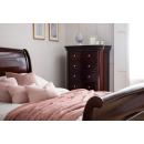 Antoinette Classic Mahogany Sleigh Bed
