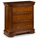 Antoinette French Sleigh Wide 3 Drawer Chest