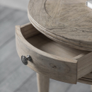Camille Weathered Side Table Drawer
