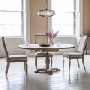 Camille Round Weathered Extending Dining Table