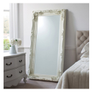 Carved Louis Leaner Cream French Style Mirror