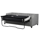 Grey Button Back Sofa Bed - Fold Out