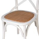 Cream Cross Back Dining Chair