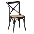 Vintage Black Cross Back Dining Chair