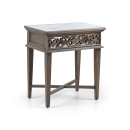Dorset Contemporary Flower Carvings Sidetable