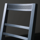 French Contemporary Dining Chair Storm Grey
