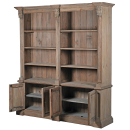 Internal View Giselle Large Rustic Bookcase