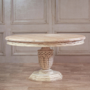 Heavy Distressed Round Dining Table