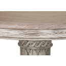 Heavy Distressed Round Dining Table - Close Up