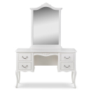 Ivory French Inspired Dressing Table With Mirror