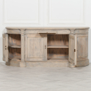 Large French Rustic Sideboard - Open