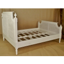 Louis Rattan Bed - Example Chalk Finish
