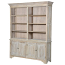 Lustre Natural Wood Double Bookcase