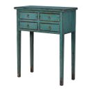 Oriental Green Small 4 Drawer Hall Table
