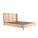 Curved Rattan French Style bed