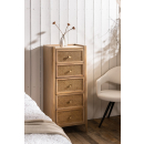 Palm Rattan Contemporary Tall Chest
