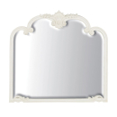 Provencale Antique White French Overmantel Mirror