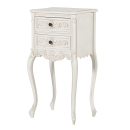 Antique White Provencale French Rococo Nightstands