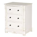 Provencale Antique White French Turned Bedside Table