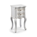 Rococo French White Bedside Table