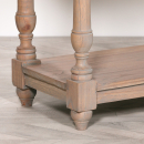 Rustic Wooden Breakfront Console - Close Up