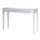 Tapered Leg Mirrored Console Table