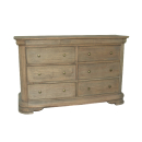Tuscany Sleigh 6 Drawer Wide Chest