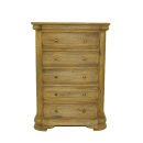 Tuscany French Sleigh 5 Drawer Tall Chest